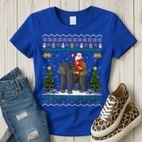 Gorilla Ugly Xmas Gift Santa Riding Gorilla Christmas Gift Women's T-Shirt thumb 3