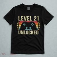 Gaming Vintage 21st Birthday Gift 21 Year Old Boy Girl Gamer T-Shirt thumb 5