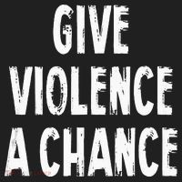 Give Violence A Chance Sarcasm Saying Golf Towel thumb 3