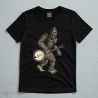 Grassquatch! Vintage Bigfoot & Bluegrass Banjo Music T-Shirt thumb 5
