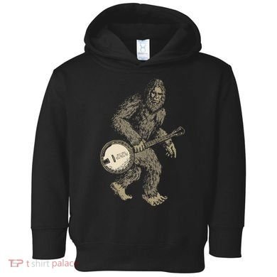 Grassquatch! Vintage Bigfoot & Bluegrass Banjo Music Toddler Hoodie