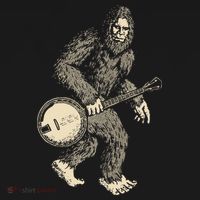 Grassquatch! Vintage Bigfoot & Bluegrass Banjo Music T-Shirt thumb 7