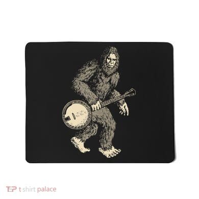 Grassquatch! Vintage Bigfoot & Bluegrass Banjo Music Mousepad
