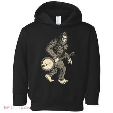 Grassquatch! Vintage Bigfoot & Bluegrass Banjo Music Toddler Hoodie