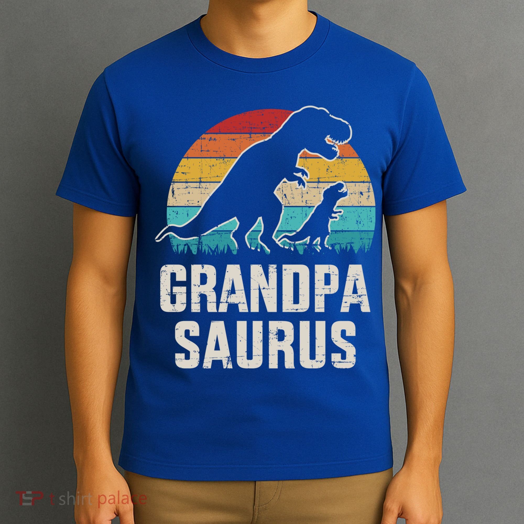 Grandpasaurus Vintage Dinosaur For Grandpa From Grand Gift T-Shirt
