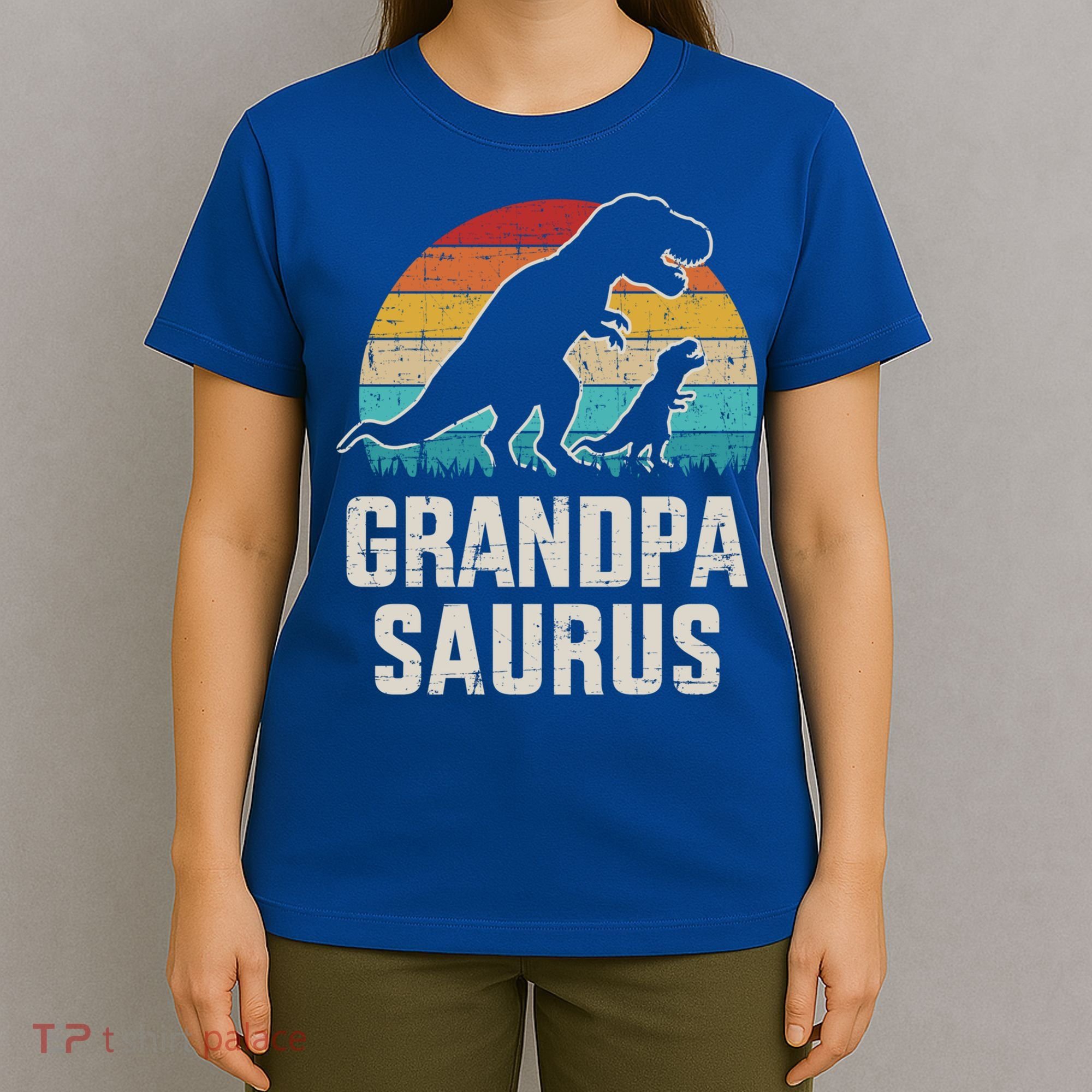 Grandpasaurus Vintage Dinosaur For Grandpa From Grand Gift T-Shirt