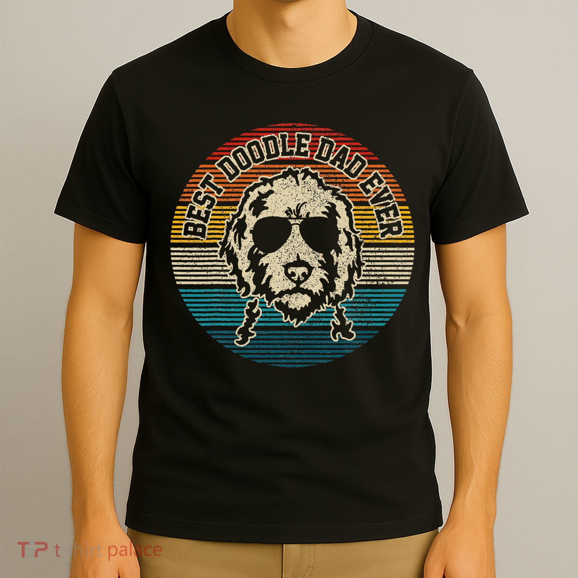 Goldendoodle Vintage Doodle Dad Dog Funny Gift T-Shirt