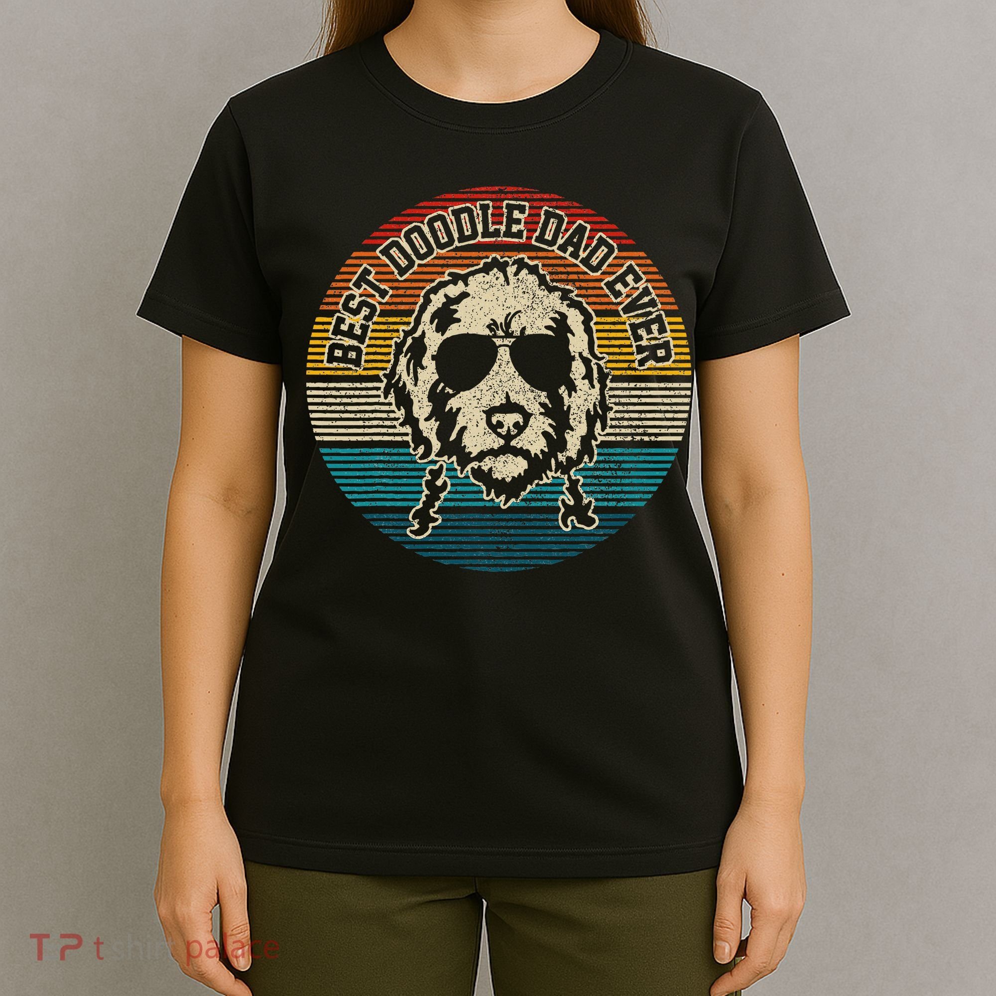 Goldendoodle Vintage Doodle Dad Dog Funny Gift T-Shirt