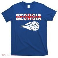Georgia Volleyball Fans Jersey Gift Georgian Flag Sport Lovers Gift T-Shirt thumb 0