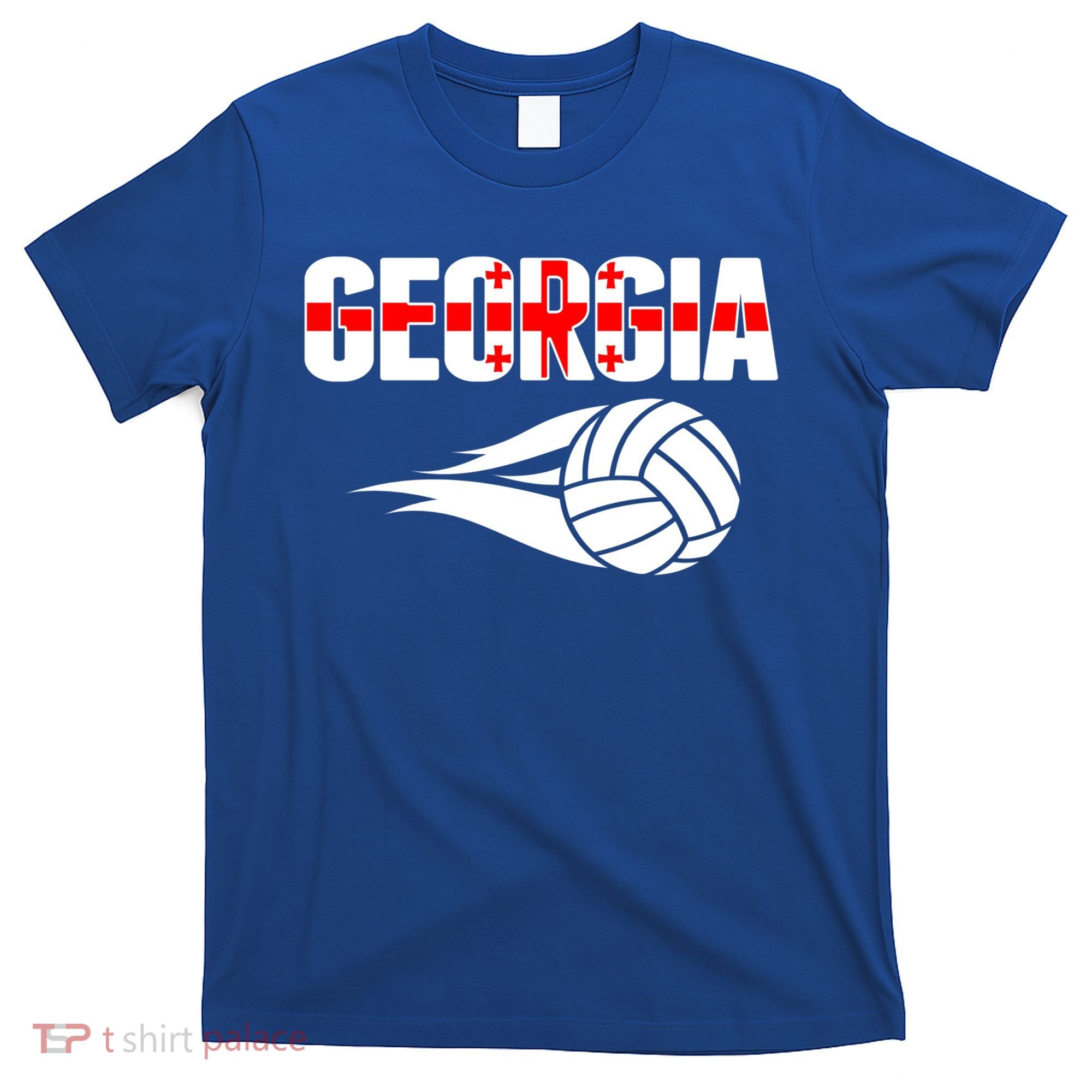 Georgia Volleyball Fans Jersey Gift Georgian Flag Sport Lovers Gift T-Shirt
