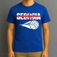 Georgia Volleyball Fans Jersey Gift Georgian Flag Sport Lovers Gift T-Shirt thumb 3