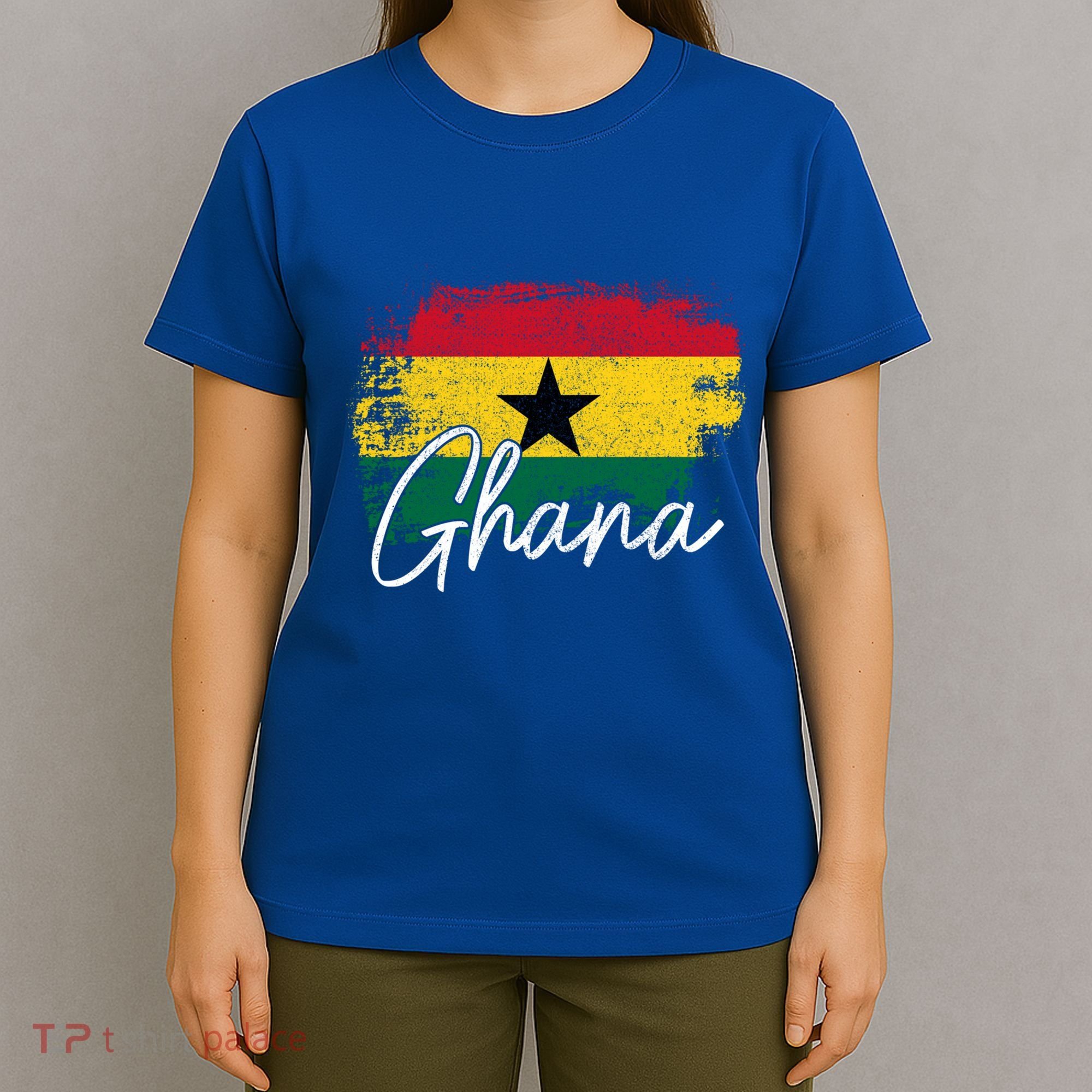 Ghana Vintage Flag Ghanaian Pride Roots Africa Gift T-Shirt