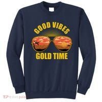 Good Vibes Gold Time Tropical Beach Sweatshirt thumb 0
