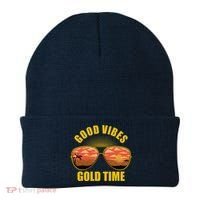 Good Vibes Gold Time Tropical Beach Beanie thumb 0