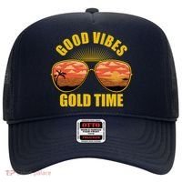 Good Vibes Gold Time Tropical Beach Hat thumb 0