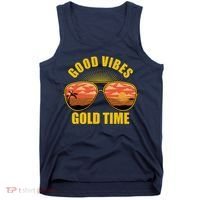 Good Vibes Gold Time Tropical Beach Tank Top thumb 0