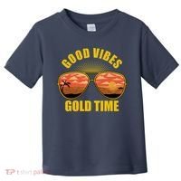 Good Vibes Gold Time Tropical Beach Toddler T-Shirt thumb 0