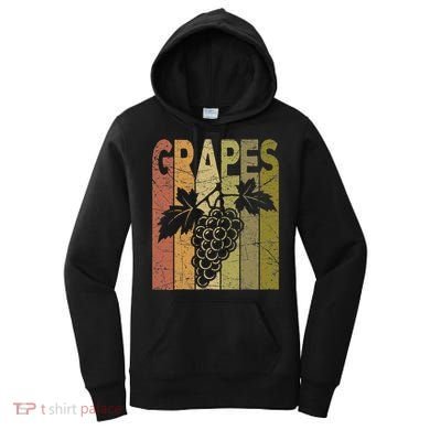 Grapes Vintage Grape Farmer Retro Fruit Farmer Women's Hoodie