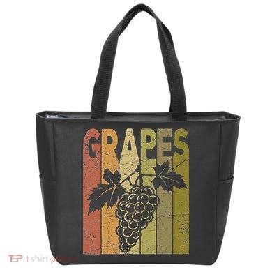 Grapes Vintage Grape Farmer Retro Fruit Farmer Tote Bag