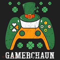 Gamerchaun Video Game St Patrick's Day Gamer Game Controller Beanie thumb 2