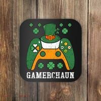 Gamerchaun Video Game St Patrick's Day Gamer Game Controller Coaster thumb 0