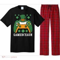 Gamerchaun Video Game St Patrick's Day Gamer Game Controller Pajama Set thumb 0