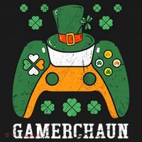Gamerchaun Video Game St Patrick's Day Gamer Game Controller Pajama Set thumb 2