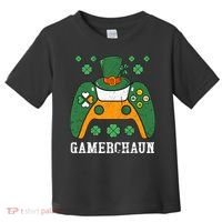 Gamerchaun Video Game St Patrick's Day Gamer Game Controller Toddler T-Shirt thumb 0