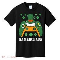 Gamerchaun Video Game St Patrick's Day Gamer Game Controller Kids T-Shirt thumb 0