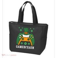 Gamerchaun Video Game St Patrick's Day Gamer Game Controller Tote Bag thumb 3
