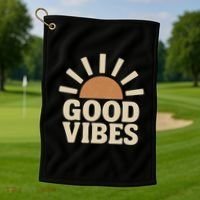 Good Vibes Golf Towel thumb 1