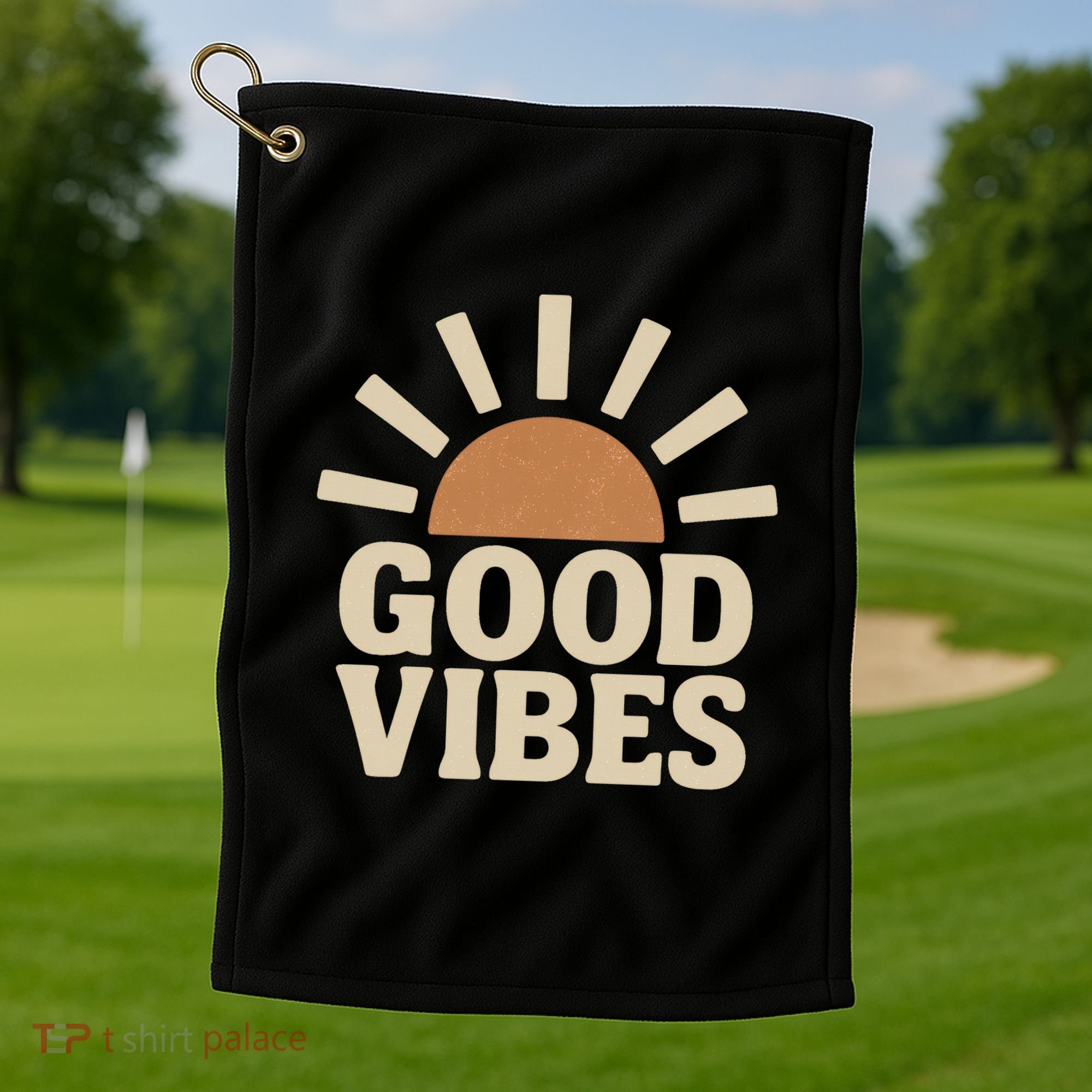 Good Vibes Golf Towel