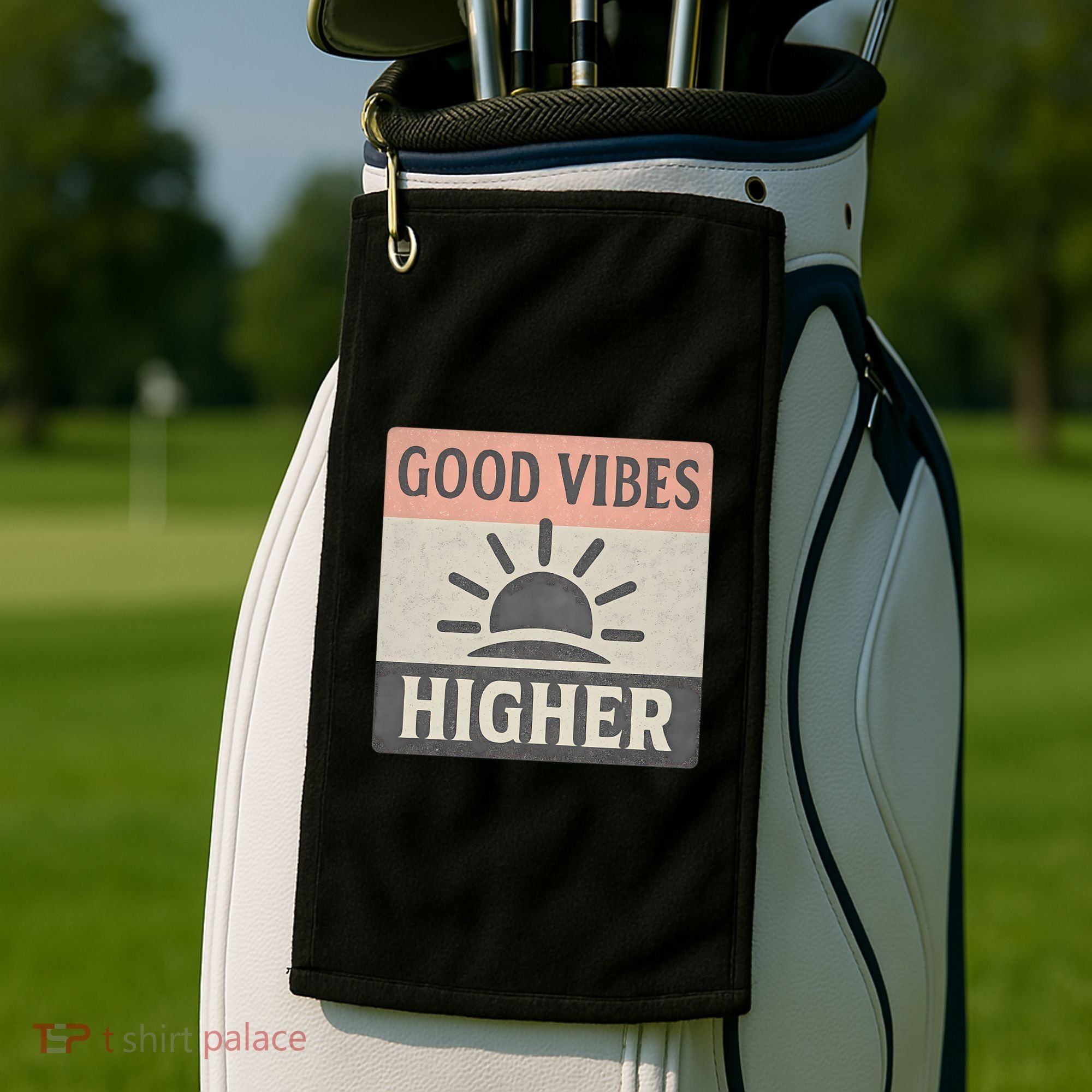 Good Vibes Higher Golf Towel