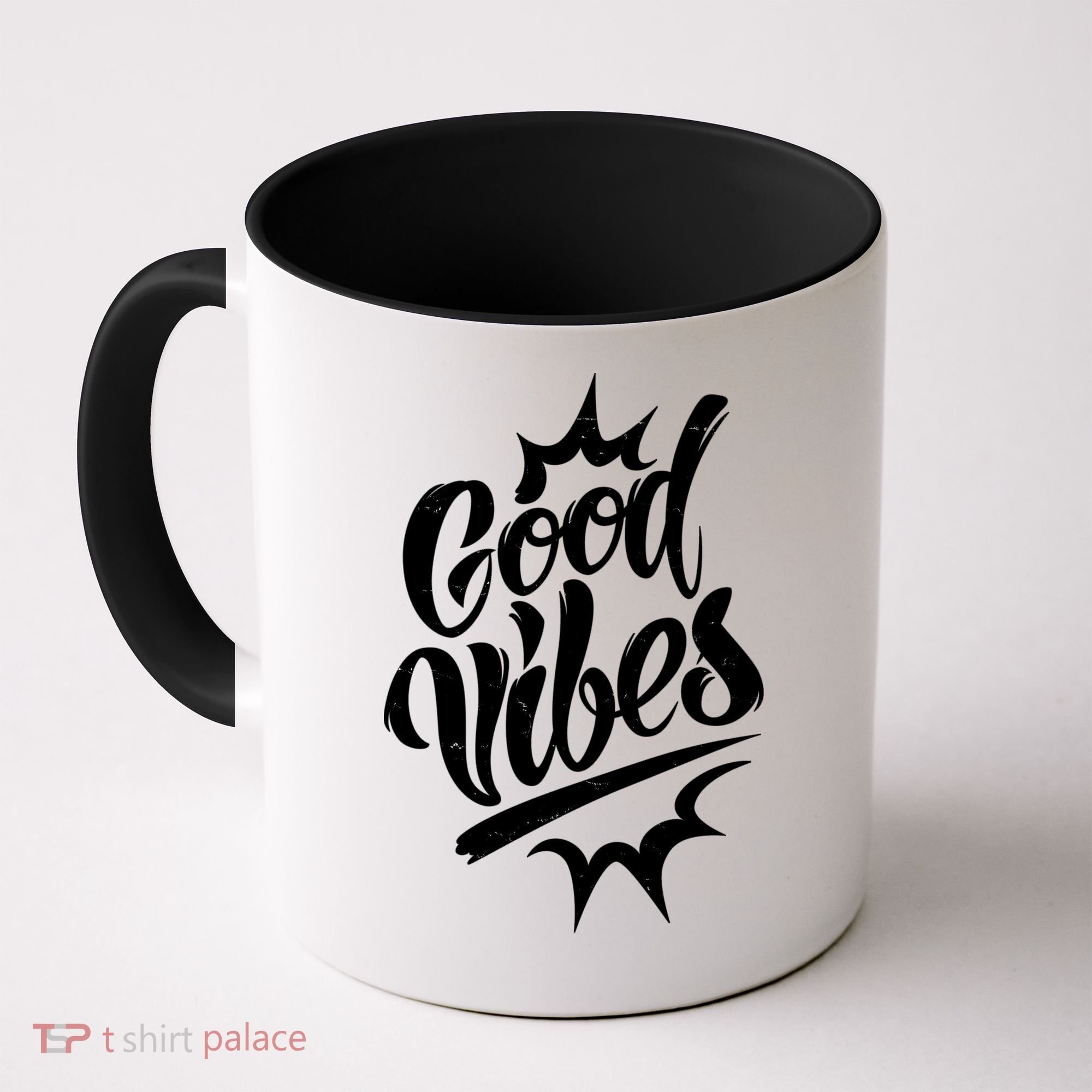 Good Vibes Motivational Quote Coffee Mug