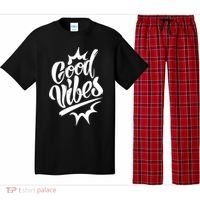 Good Vibes Motivational Quote Pajama Set thumb 0