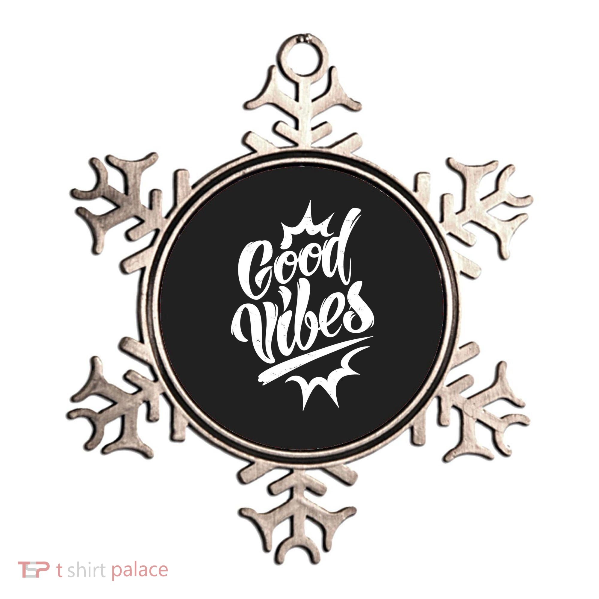 Good Vibes Motivational Quote Ornament