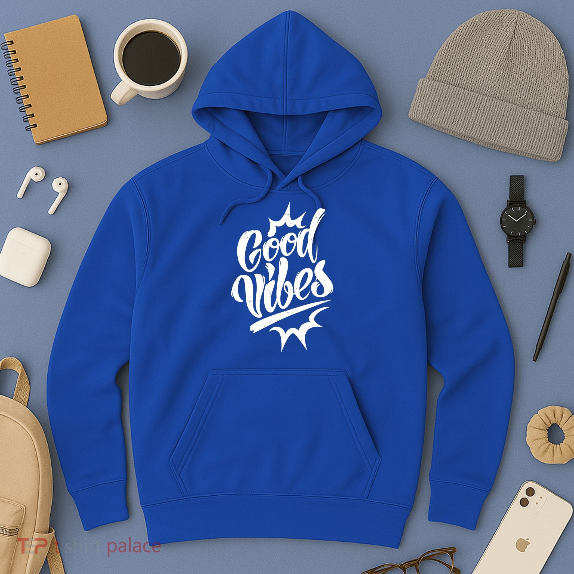 Good Vibes Motivational Quote Hoodie