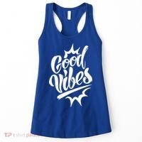 Good Vibes Motivational Quote Women's Tank Top thumb 0