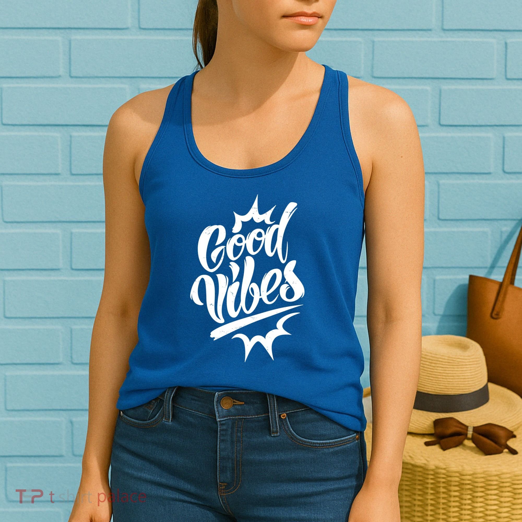 Good Vibes Motivational Quote Women's Tank Top