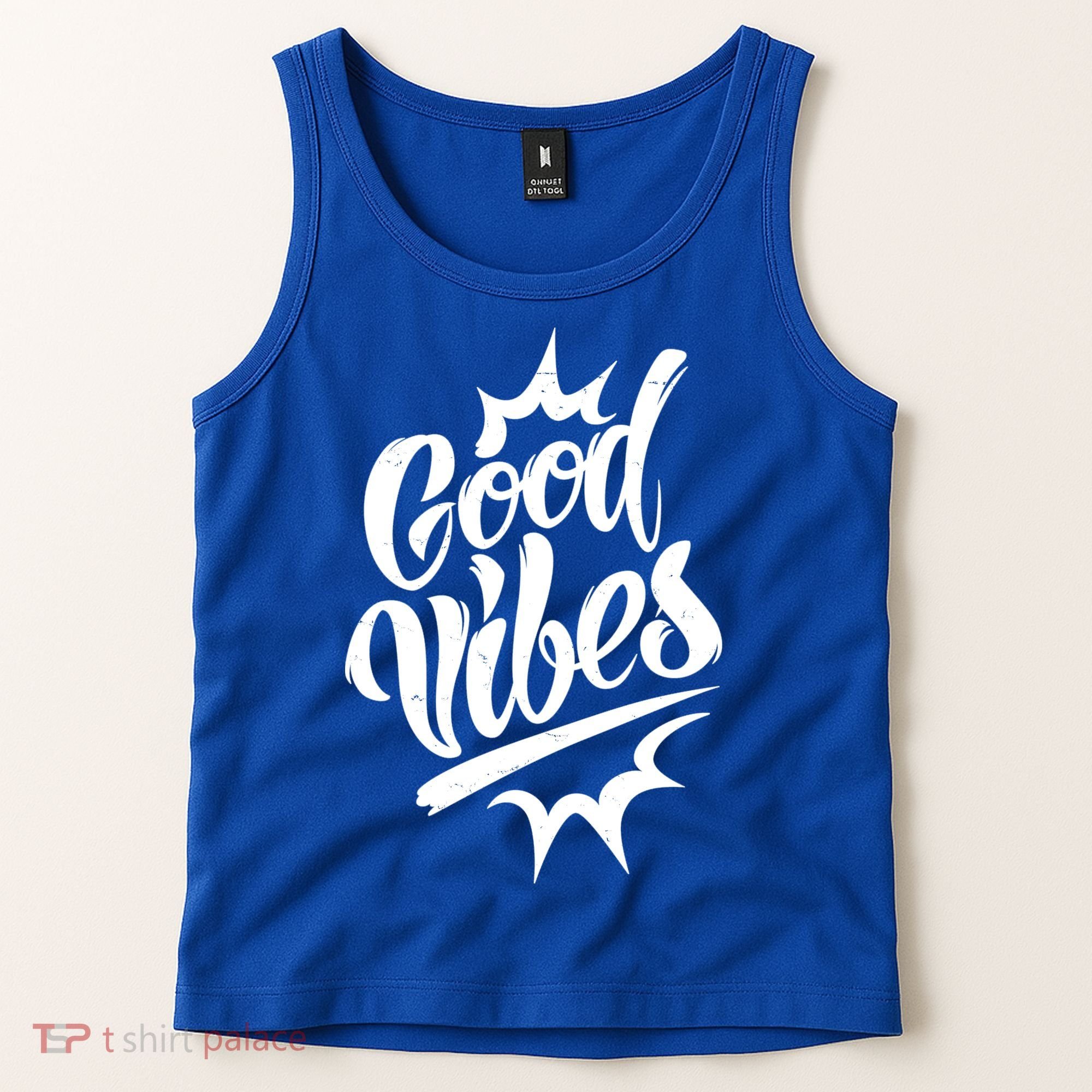Good Vibes Motivational Quote Tank Top