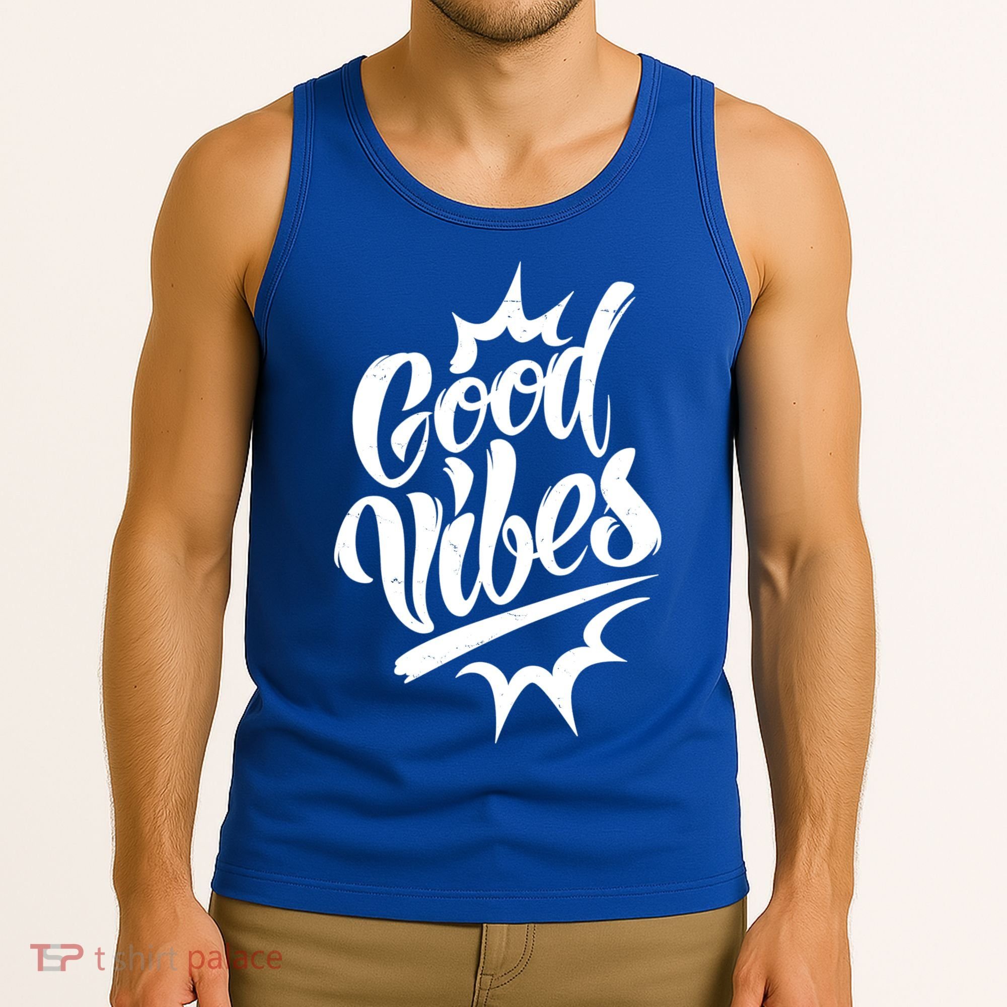 Good Vibes Motivational Quote Tank Top