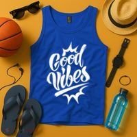 Good Vibes Motivational Quote Tank Top thumb 4