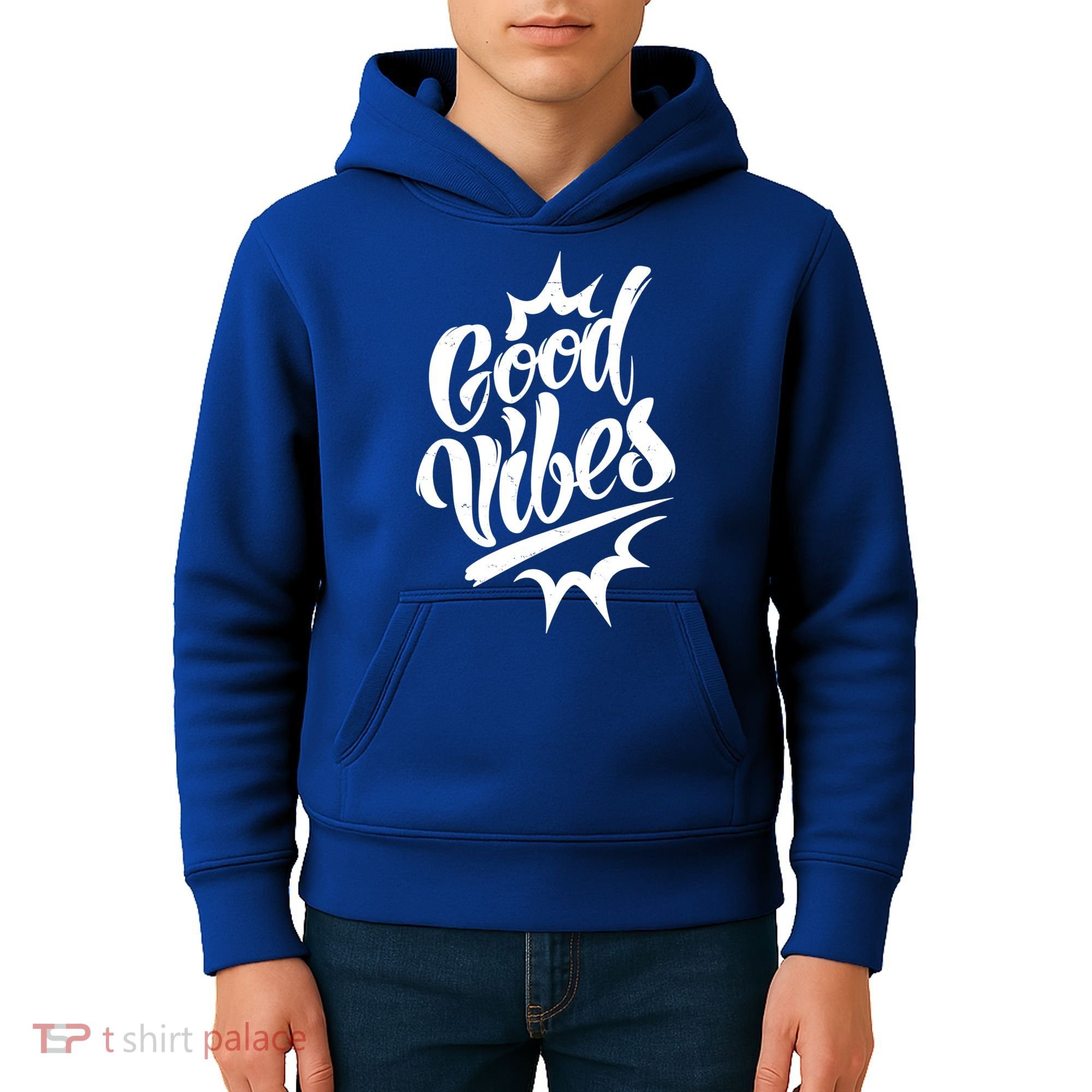 Good Vibes Motivational Quote Kids Hoodie