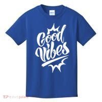 Good Vibes Motivational Quote Kids T-Shirt thumb 0