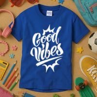 Good Vibes Motivational Quote Kids T-Shirt thumb 3