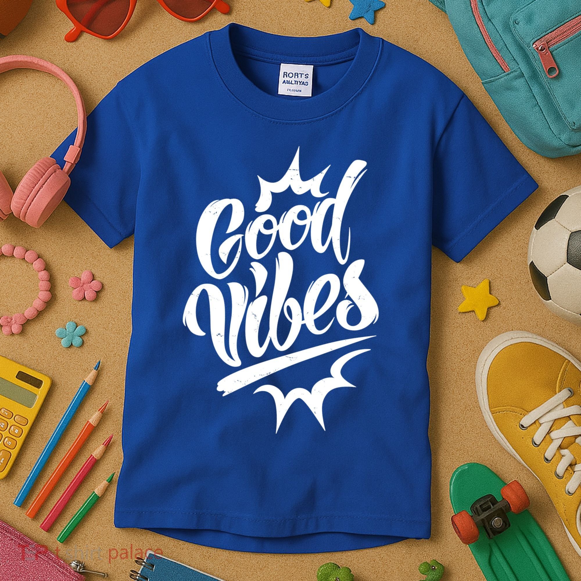 Good Vibes Motivational Quote Kids T-Shirt