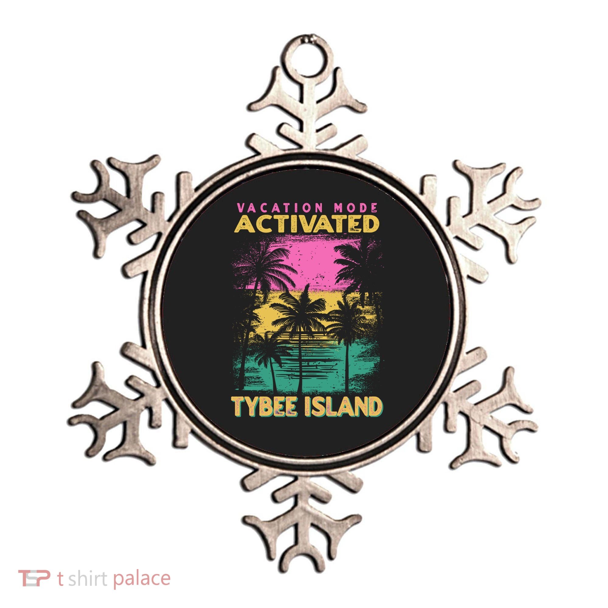 Georgia Vacation Mode Activated Tybee Island Gift Ornament