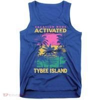Georgia Vacation Mode Activated Tybee Island Gift Tank Top thumb 0