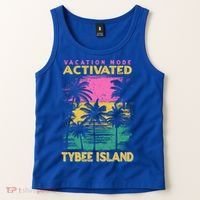 Georgia Vacation Mode Activated Tybee Island Gift Tank Top thumb 2