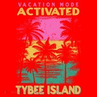Georgia Vacation Mode Activated Tybee Island Gift Santa Hat thumb 1